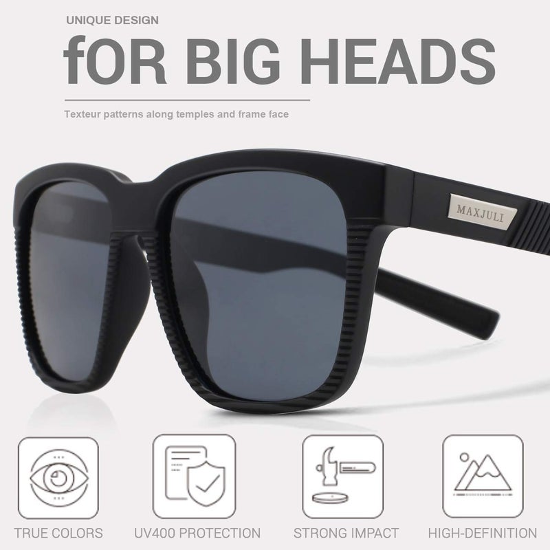 MAXJULI Polarized Sunglasses for Big Heads Men Women (fit xl size) 8023 - Image 4